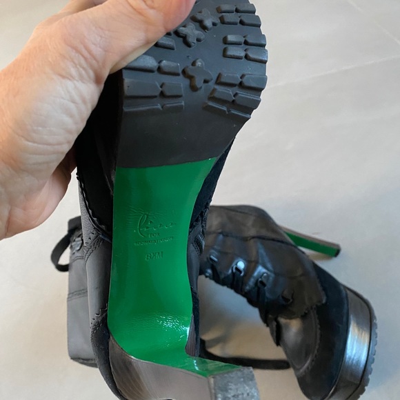 Black Donald Pliner platform boots - Picture 2 of 7